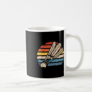 Badminton-Shuttle Sonnenuntergang Distressed Lusti Kaffeetasse