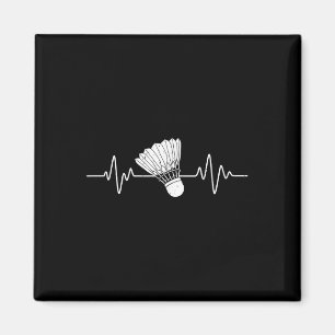 Badminton Shuttle Sports Team Spieler Funny Badmin Magnet