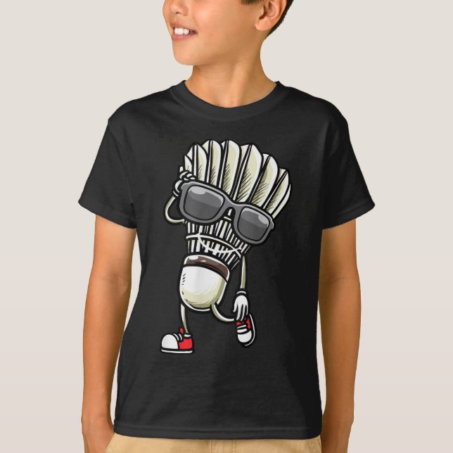 Badminton-Shuttle-Tanz  T-Shirt (Vorderseite)