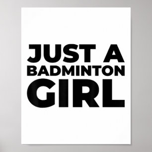 Badminton Shuttle Team Racket - Nur ein Badminton Poster