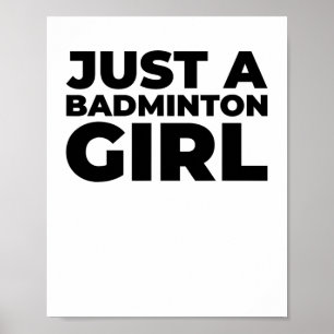 Badminton Shuttle Team Racket - Nur ein Badminton Poster