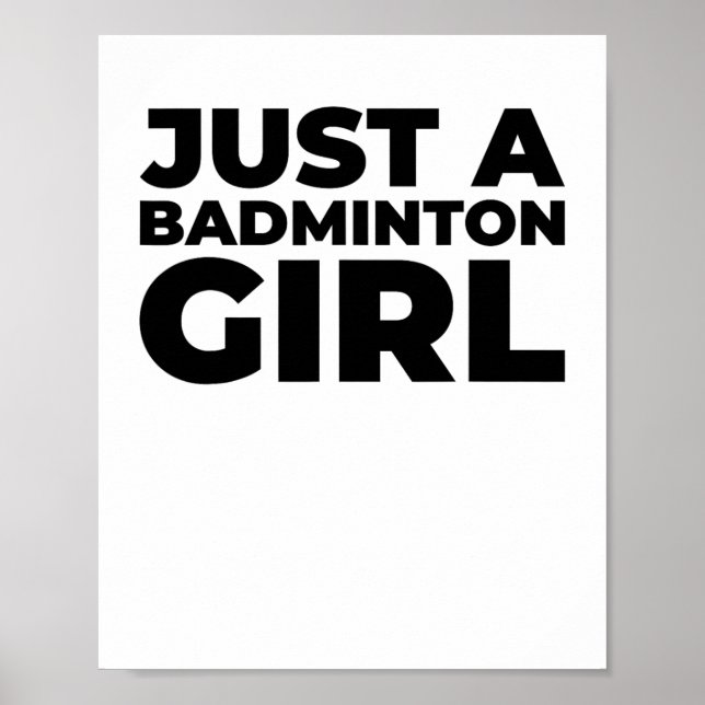 Badminton Shuttle Team Racket - Nur ein Badminton  Poster (Vorne)