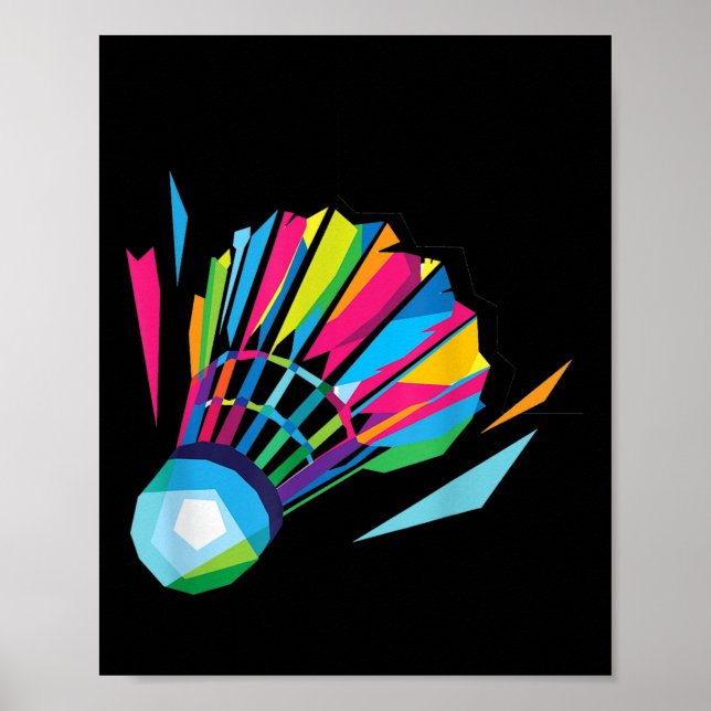 Badminton Shuttlecock Badminton  Poster (Vorne)