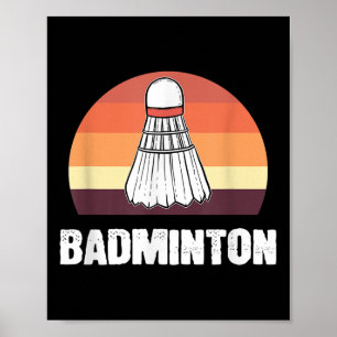 Badminton Shuttlecock Badmintonspieler Poster