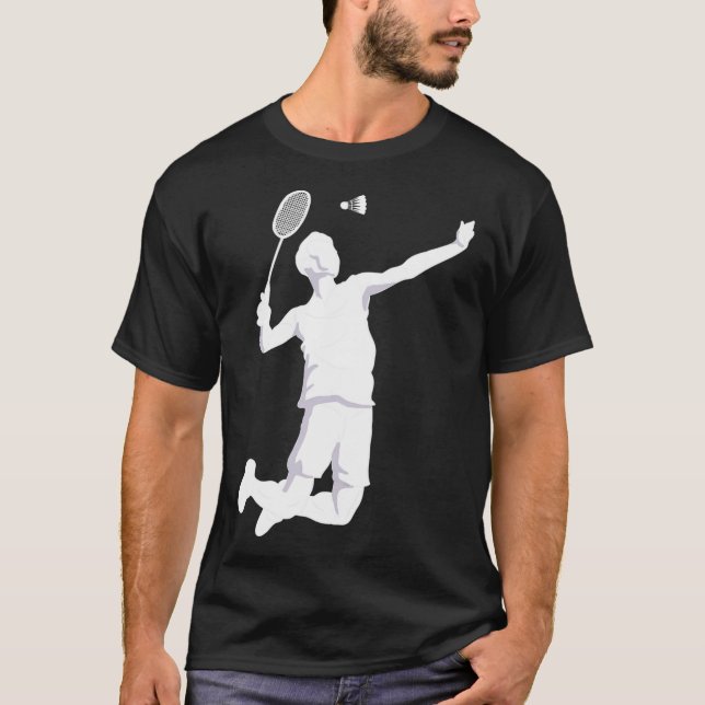 Badminton Shuttlecock Baskenball Badminton Cloud T-Shirt (Vorderseite)