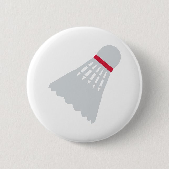 Badminton Shuttlecock Button (Vorderseite)