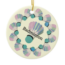 Badminton Shuttlecock Design Ornament