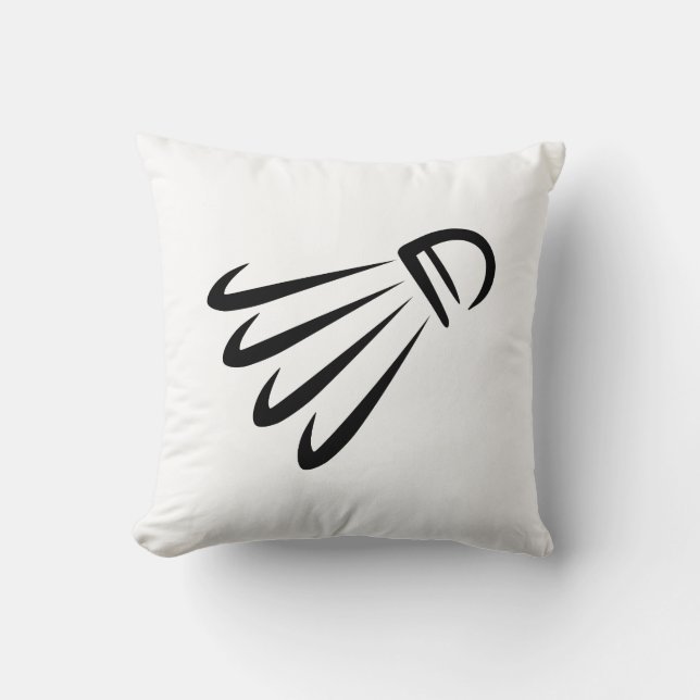 Badminton shuttlecock kissen (Vorderseite)