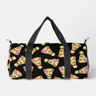 Badminton Shuttlecock Kunst Geschenk für Farben Duffle Bag