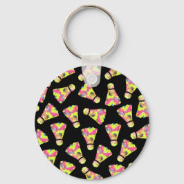 Badminton Shuttlecock Kunst Geschenk für Farben Schlüsselanhänger