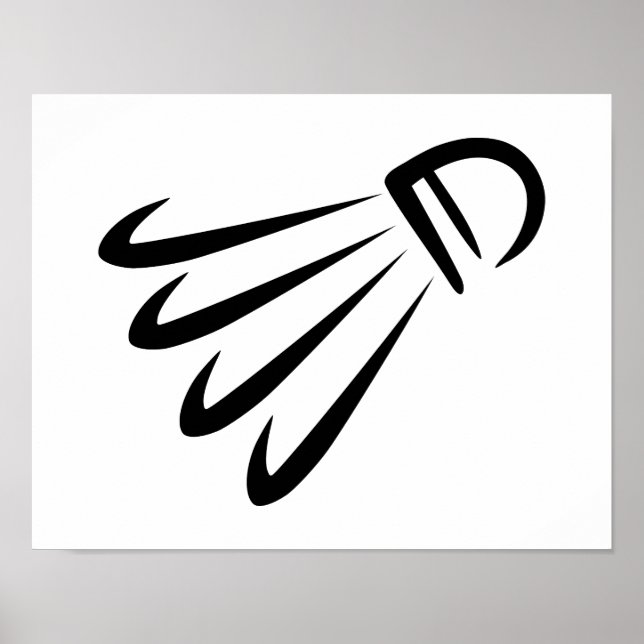 Badminton Shuttlecock Poster (Vorne)