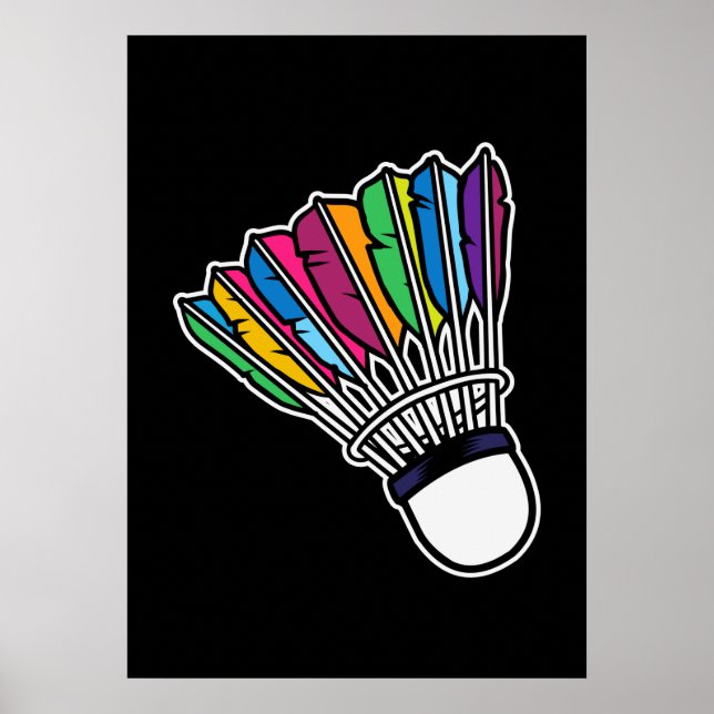 Badminton Shuttlecock Poster (Vorne)