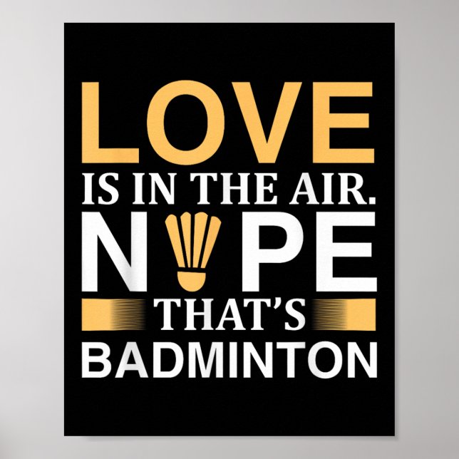 Badminton Shuttles Design für Badminton Poster (Vorne)