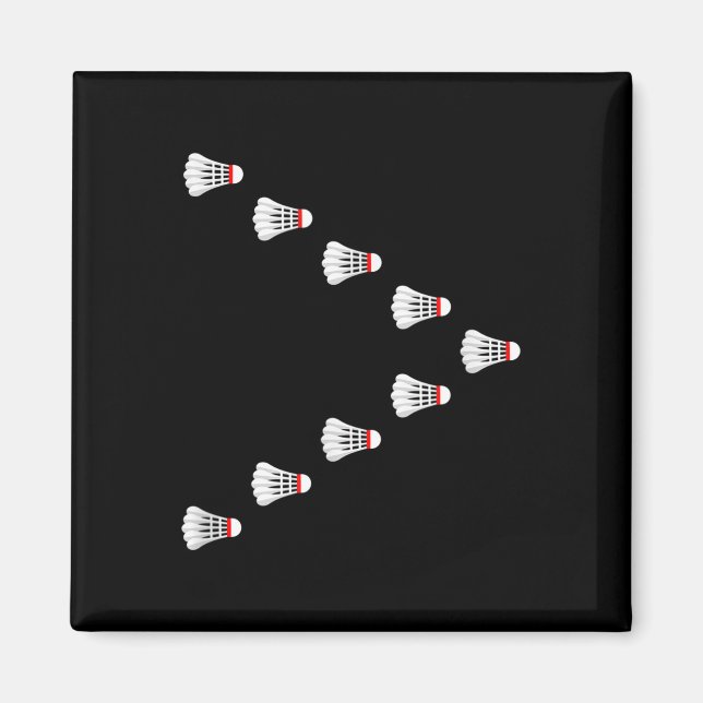 Badminton - Shuttles im V-Formation fliegend  Magnet (Vorne)