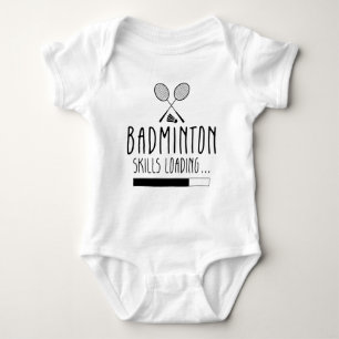 Badminton Skills Loading - Racquet Sport Baby Strampler