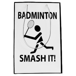Badminton Smash It Sports Player Badminton Mittlere Geschenktüte