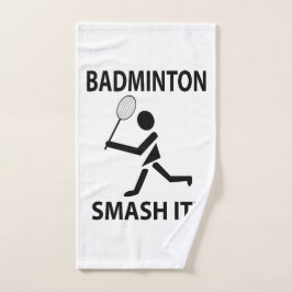 Badminton Smash It Sports Player Coach Badminton Handtuch