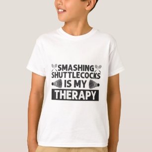 Badminton Smashing Shuttles Racquet Sport T-Shirt