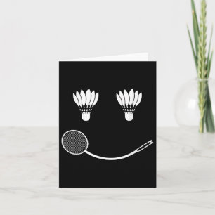Badminton Smile Liebe Team Player Coach Karte
