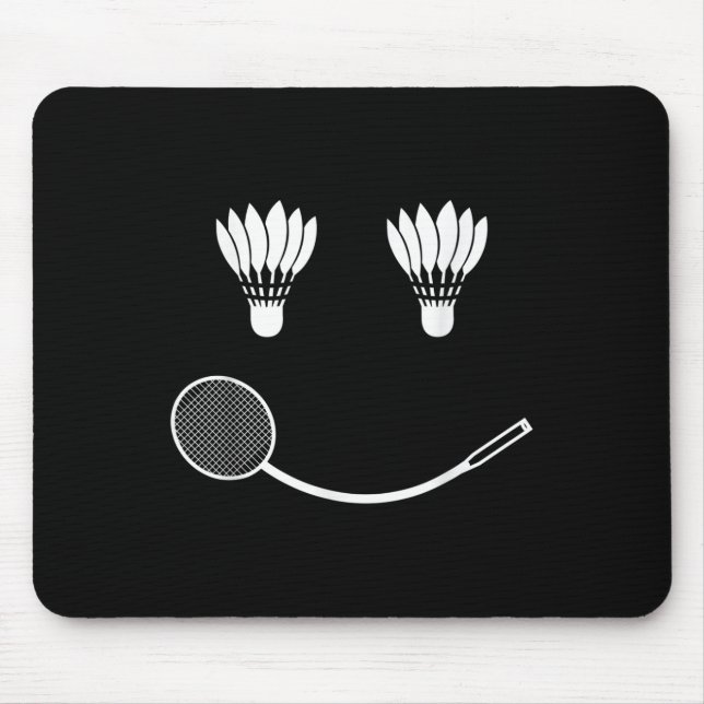 Badminton Smile Liebe Team Player Coach Mousepad (Vorne)