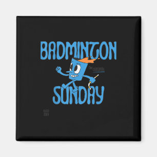 Badminton-Sonntag-Schläger-Shuttle-Spiel Magnet