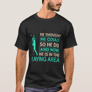 Badminton-Spielarena für Badminton T-Shirt