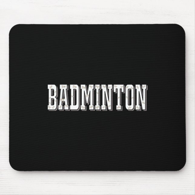 Badminton-Spieler Birdie Shuttle Smash Mousepad (Vorne)