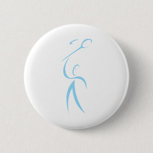 Badminton-Spieler Button