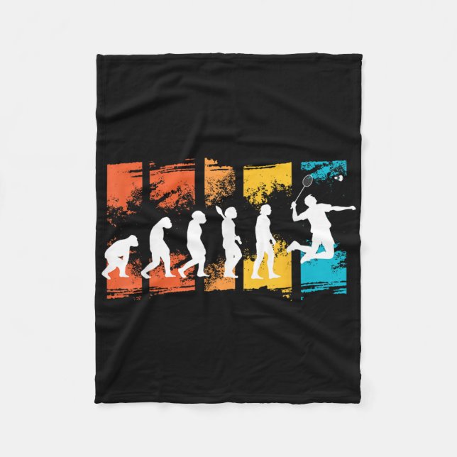 Badminton-Spieler Evolution Shuttle Badminton-Schl Fleecedecke (Vorderseite)