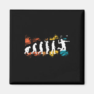 Badminton-Spieler-Evolution Shuttle Badminton-Schl Magnet