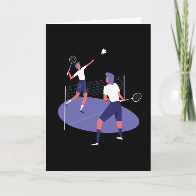 Badminton-Spieler Karte (Vorderseite)