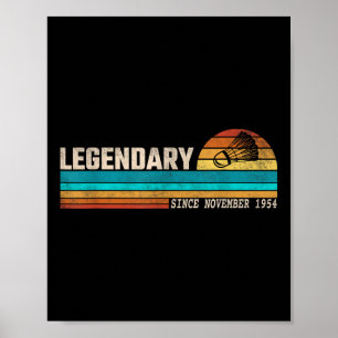Badminton-Spieler-Legende seit November 1954 Gebur Poster