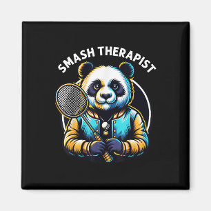 Badminton-Spieler Pun Shuttle Smash Therapeut Badm Magnet
