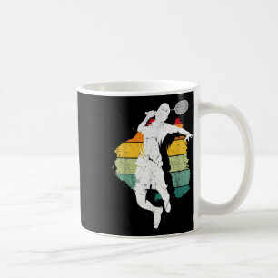 Badminton-Spieler Retro-Badminton-Team Shuttlecock Kaffeetasse