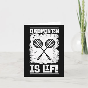 Badminton-Spieler - Schläger Shuttlecock Badminton Karte