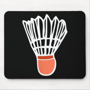 Badminton-Spieler Schläger Shuttlecock Illustratio Mousepad