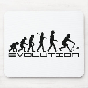 Badminton-Spieler-Schläger-Sport-Evolutions-Kunst Mousepad
