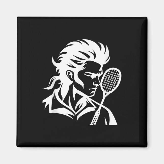 Badminton-Spieler-Schlägersport-Shuttle Magnet (Vorne)