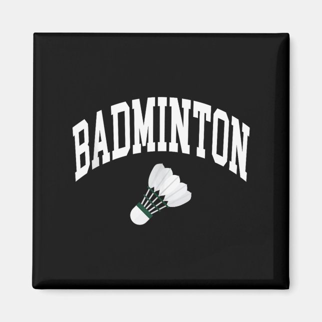 Badminton-Spieler-Shuttle-Grafik Tank Top  Magnet (Vorne)