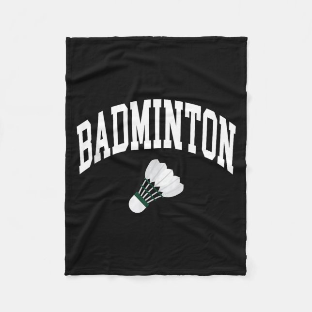 Badminton-Spieler-Shuttle-Grafik-Tanktop  Fleecedecke (Vorderseite)