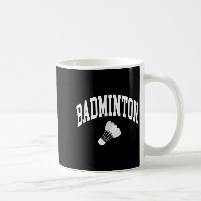Badminton-Spieler-Shuttle-Grafik-Tanktop  Kaffeetasse (Rechts)