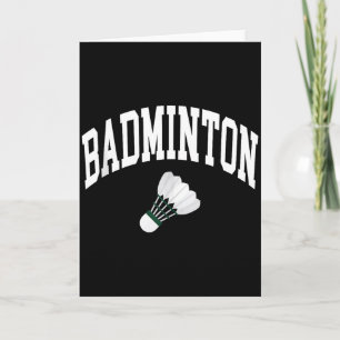 Badminton-Spieler-Shuttle-Grafik-Tanktop Karte