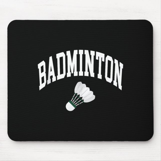 Badminton-Spieler-Shuttle-Grafik-Tanktop  Mousepad (Vorne)