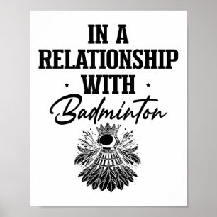 Badminton-Spieler-Shuttle-Racket bekam Shuttle Poster