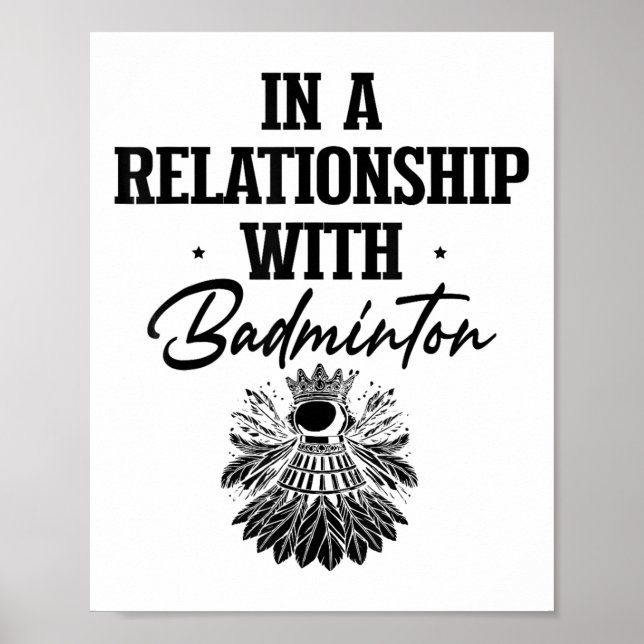 Badminton-Spieler-Shuttle-Racket bekam Shuttle Poster (Vorne)