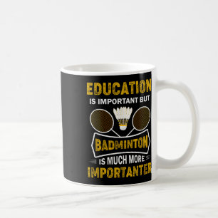 Badminton-Spieler Shuttlecock Badminton-Liebhaber  Kaffeetasse