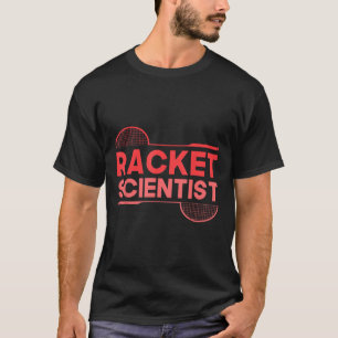 Badminton-Spieler Shuttlecock Schläger Wissenschaf T-Shirt