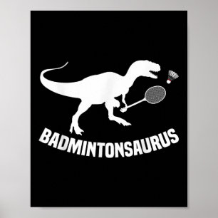 Badminton-Spieler Shuttlecock Team Trainer Badmint Poster