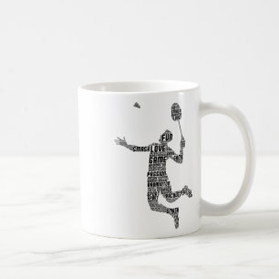 Badminton-Spieler Shuttles Jungen Jugend Männer Kaffeetasse