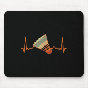 Badminton-Spieler Spiel Federball Lustig Retro Bad Mousepad
